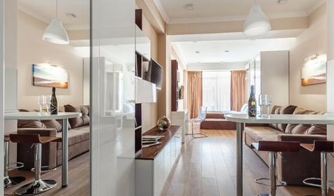 Апартаменты улучшенные четырехместные с кухней и балконом