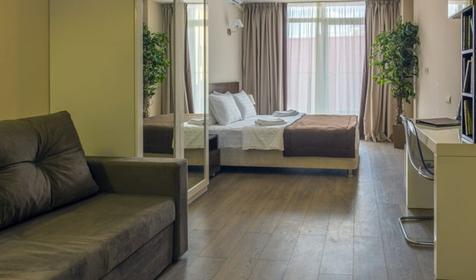 Апартаменты улучшенные четырехместные с кухней и балконом