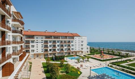 Студия двухместный с кухней (вид на море)