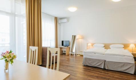 Студия двухместный с кухней (вид на море)