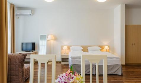 Студия двухместный с кухней (вид на море)