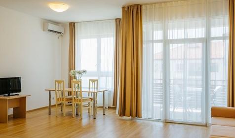 Апартаменты двухместный с 1 спальней и кухней