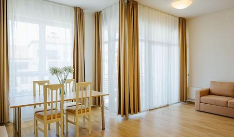 Апартаменты двухместный с 1 спальней и кухней