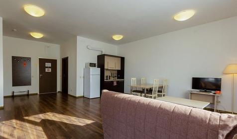 Апартаменты двухместный с 1 спальней и кухней (выход на кровлю)