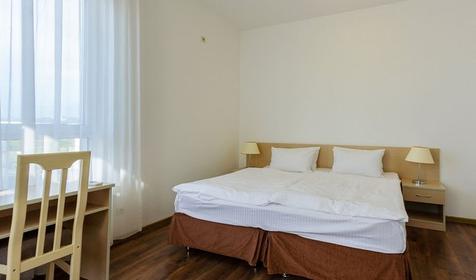 Апартаменты двухместный с 1 спальней и кухней (выход на кровлю)