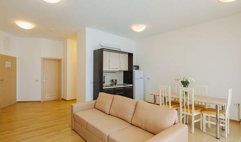 Апартаменты четырехместный с 2 спальнями и кухней (вид на море)