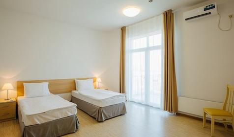 Апартаменты четырехместный с 2 спальнями и кухней (вид на море)