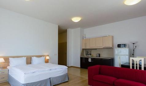 Студия с кухней и выходом на кровлю