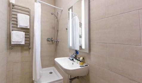 Апартаменты двухместный с 1 спальней и кухней (выход на кровлю)