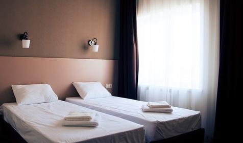 Стандарт двухместный без балкона (вид во двор)