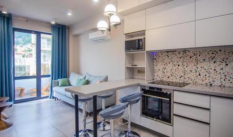 Апартаменты двухместные с 1 спальней (с видом на море)