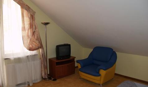 Стандарт плюс двухместный с французской кроватью (в Коттедже, мансардный без балкона)