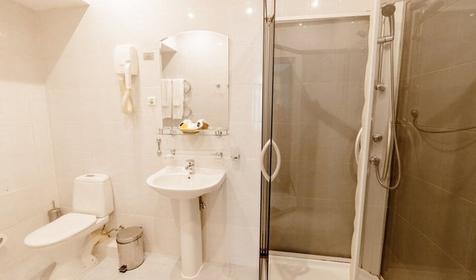 Стандарт плюс двухместный с французской кроватью (в Коттедже, мансардный без балкона)