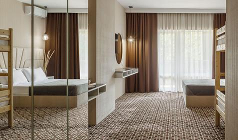 Двухместный семейный. Отель SUNPARCO UltraAll inclusive, Анапа