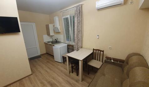 Студия с кухней и балконом