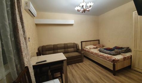 Студия с кухней и балконом