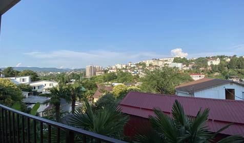 Двухместная студия с индивидуальной кухней с балконом