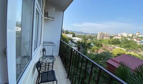 Двухместная студия с индивидуальной кухней с балконом