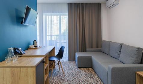 Джуниор сьют двухместный двухкомнатный. Отель "Джемете", Анапа