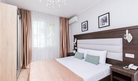 Стандарт двухместный без балкона. Отель Democratia, Анапа, Сукко