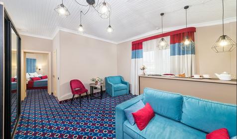 Номер Люкс двухкомнатный двухместный. Гостиничный комплекс Альбатрос, г. Анапа