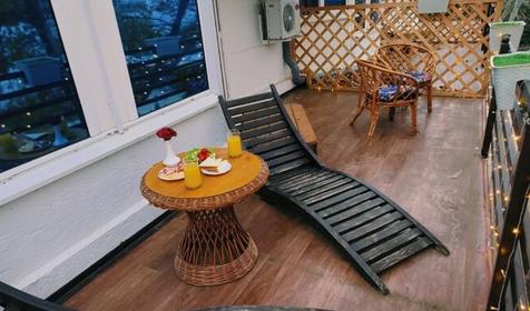 Полулюкс четырехместный с террасой