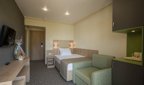 Стандарт одноместный без балкона, 1 этаж. Пансионат Бургас, Сочи, Адлерский р-н