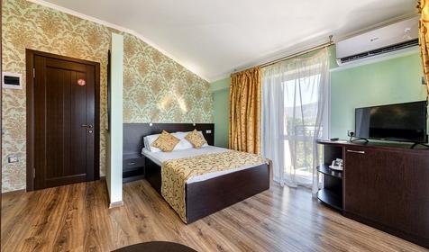 Делюкс двухместный с балконом. Отель Людмила. Геленджик