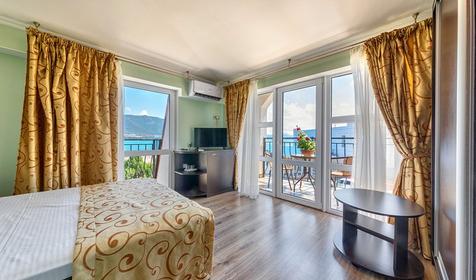 Делюкс двухместный с балконом. Отель Людмила. Геленджик