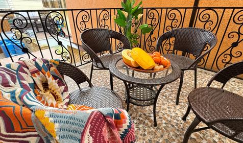 Двухкомнатный пятиместный с террасой