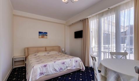 Семейный двухкомнатный (смежные) с балконом (вид на бассейн) №201