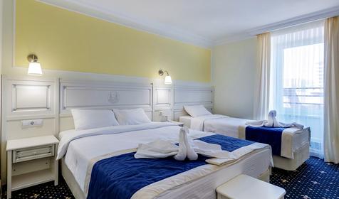 Семейный двухкомнатный с изолированными комнатами, маленький балкон, теневая сторона, №518