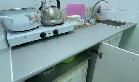 Студия трехместная с собственной кухней