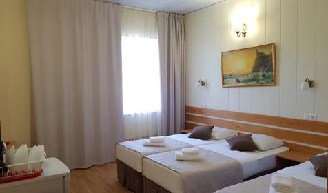 Стандарт 3хместный с общим балконом с видом во двор корпус 2 (№205, №207)