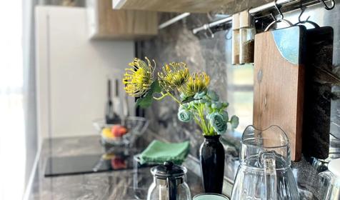 Однокомнатная квартира с балконом и видом на море