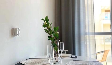 Однокомнатная квартира с балконом и видом на море