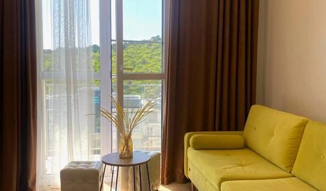 СВЕТЛАЯ, УЮТНАЯ 2-КОМНАТНАЯ КВАРТИРА с видом на море и горы, 5 корпус/6 этаж ⠀