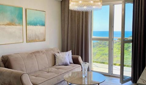 2-квартира со столовой, с балконом и видом на море