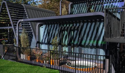 Горное бунгало с купелью