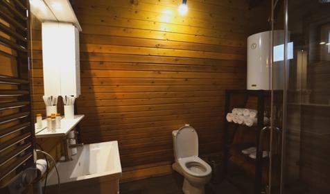 A‑фрейм с панорамами, джакузи и горячим чаном