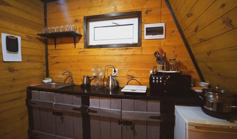 A‑фрейм с панорамами, джакузи и горячим чаном